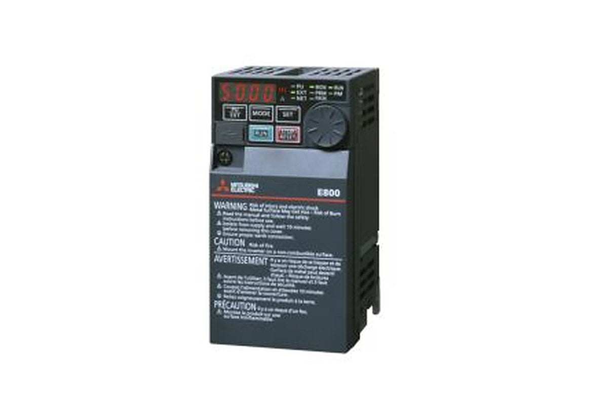 Mitsubishi Electric Inverter Module, 0.1 kW, 1 Phase, FR-E800 Series 240V 0.8 A