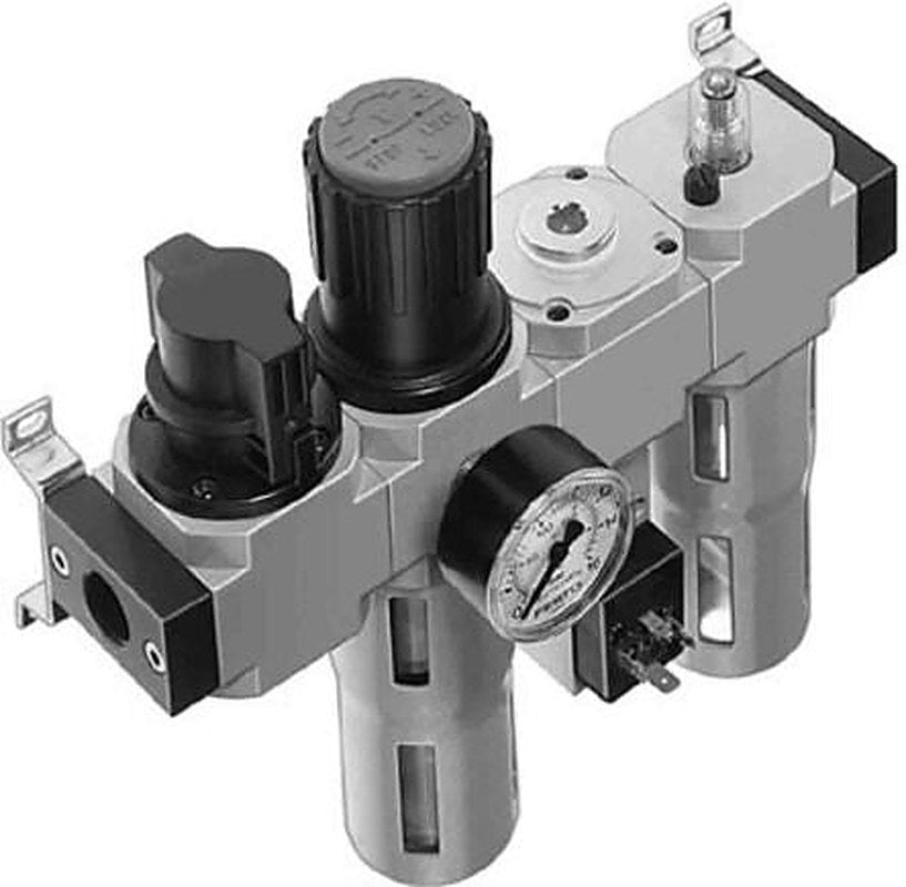 Festo G 1/8 Filter Regulator, 40 μm, G 1/2, Manual, 16 bar, 186057