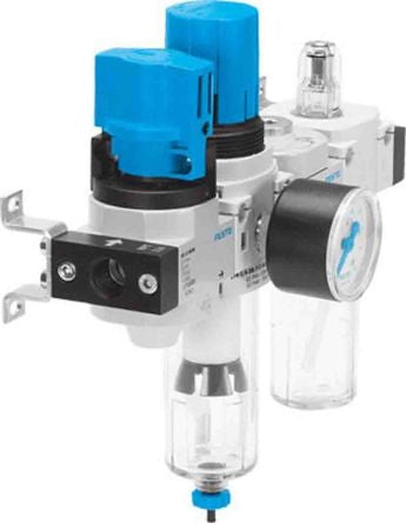 Festo G 1/4 Filter Regulator, 40 μm, 1/4 in G, Automatic, 12 bar, 185818