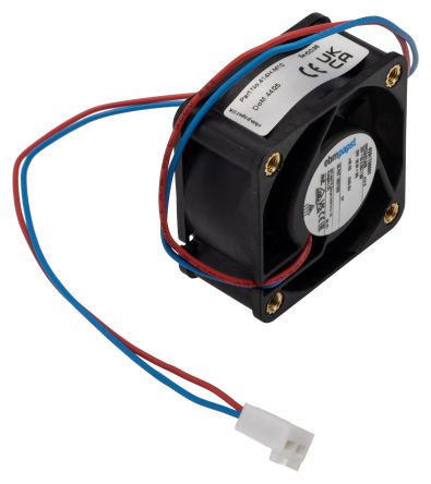 ebm-papst 400 Series Axial Fan, 24V dc, 13.5 m³/h, 1.6 W, IP20 40 mm 20mm 20 mm