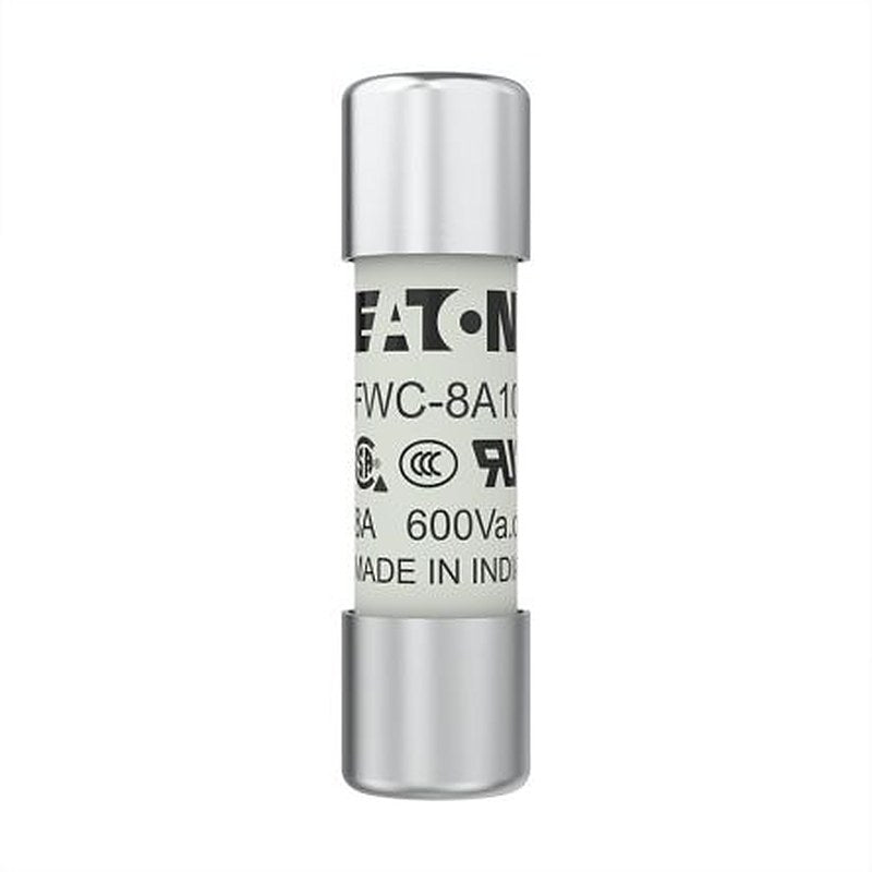 Eaton 8A F Ceramic Cartridge Fuse, 10 x 38 mm