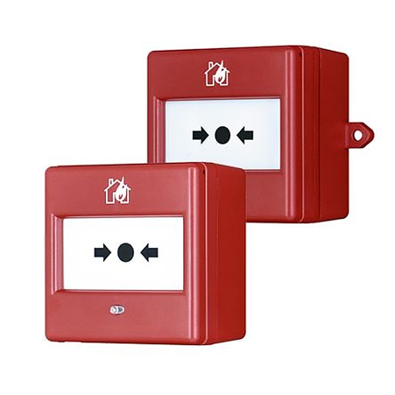 Eaton Red Fire Alarm Call Point, Break Glass Operated, Outdoor, No, Mains-Powered
