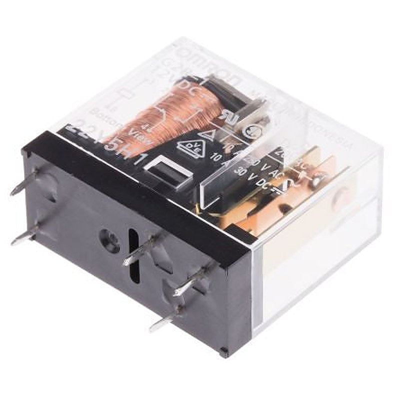 Omron PCB Power Relay, 12V dc Coil, 10A Switching Current, SPDT