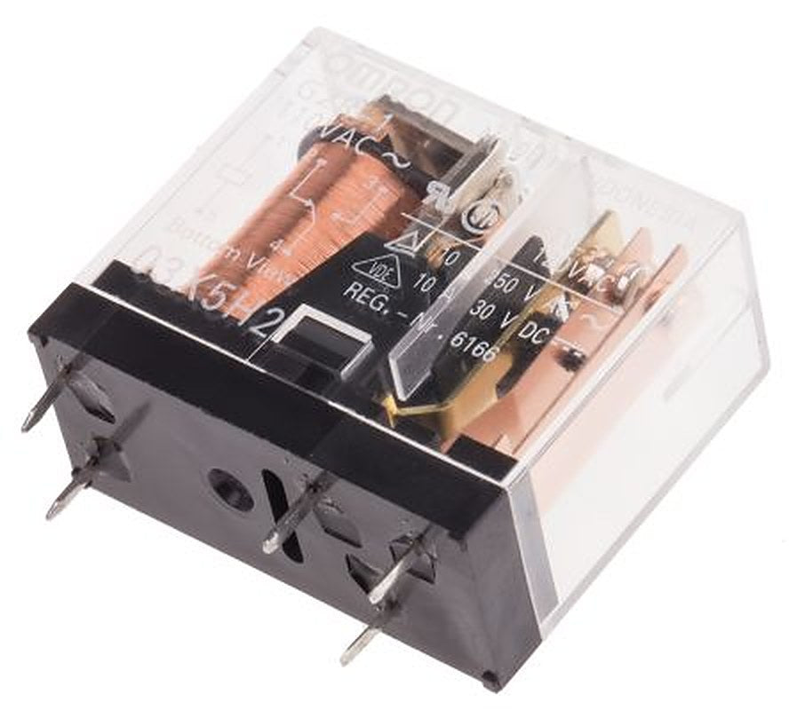 Omron PCB Power Relay, 110V ac Coil, 10A Switching Current, SPDT