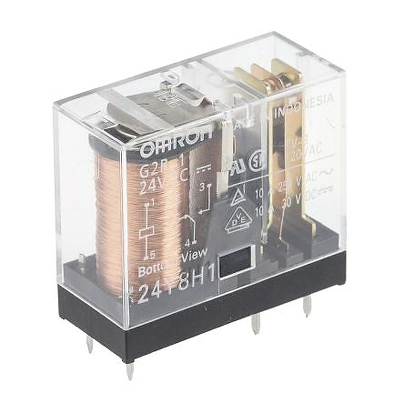 Omron PCB Power Relay, 24V dc Coil, 10A Switching Current, SPDT