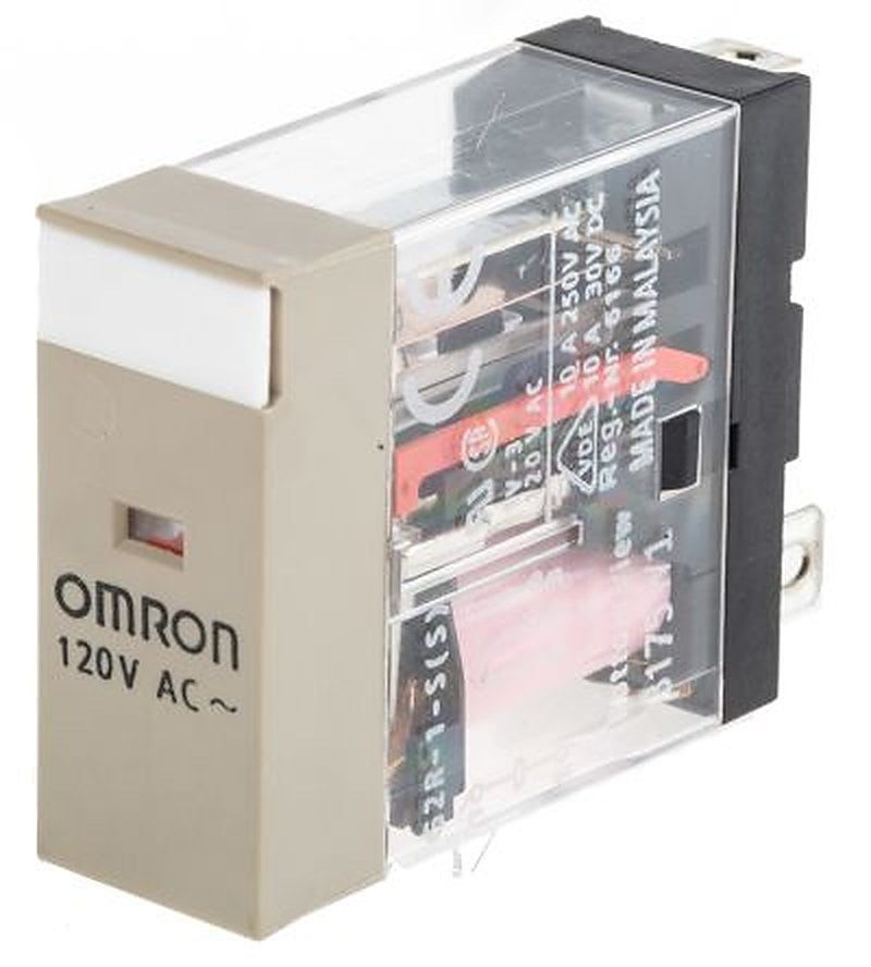 Omron Relay, 120V ac Coil, 10A Switching Current, SPDT