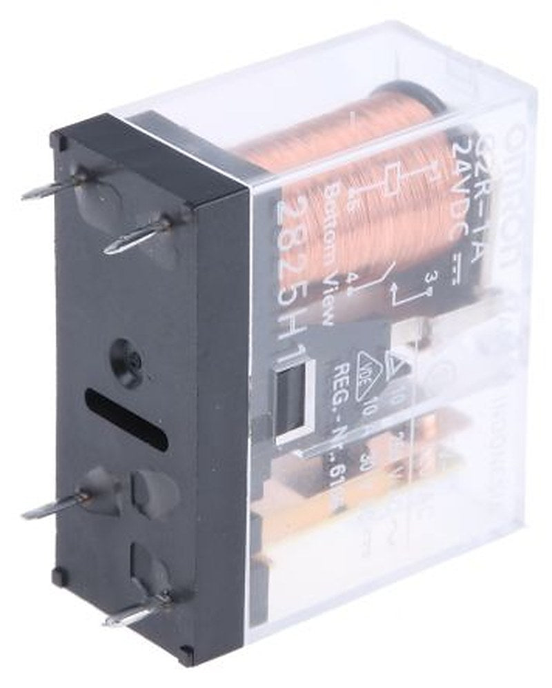 Omron PCB Power Relay, 24V dc Coil, 10A Switching Current, SPST