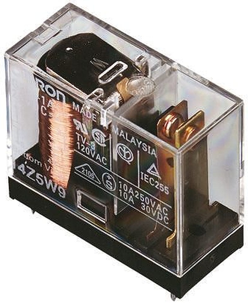 Omron PCB Power Relay, 5V dc Coil, 10A Switching Current, SPST