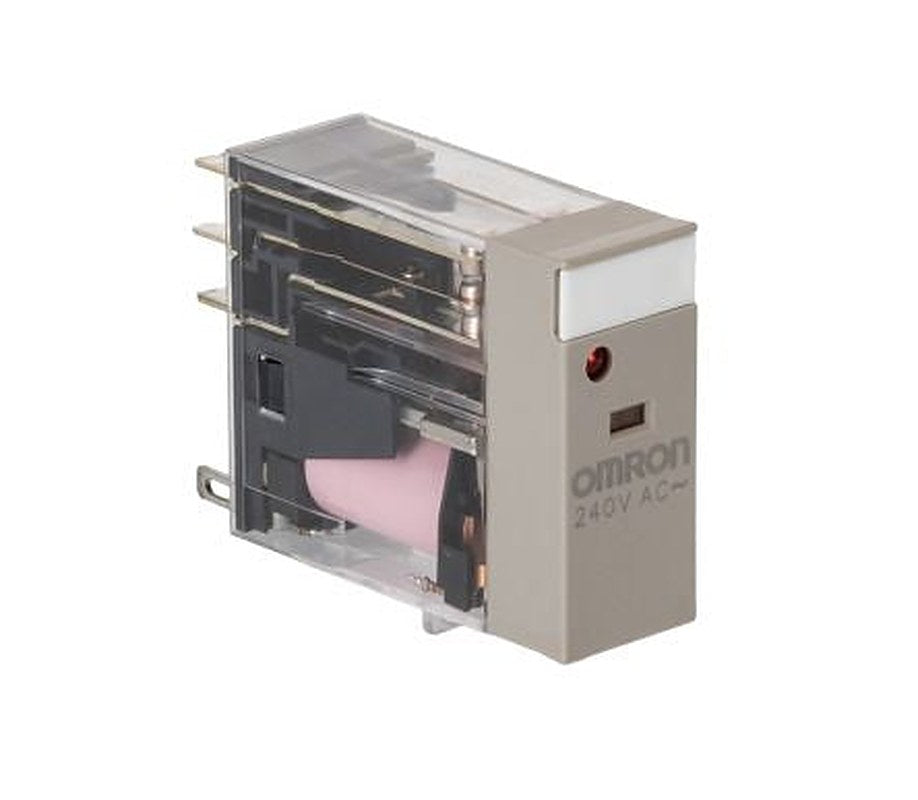 Omron Relay, 240V ac Coil, 5A Switching Current, DPDT