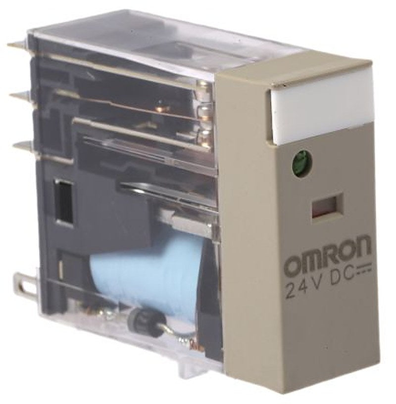 Omron Power Relay, 24V dc Coil, 5A Switching Current, DPDT