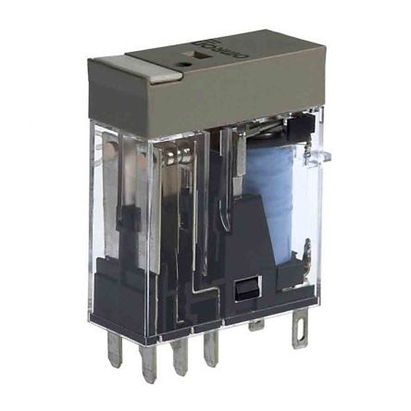 Omron DIN Rail Relay, 48V dc Coil, 5A Switching Current, DPDT