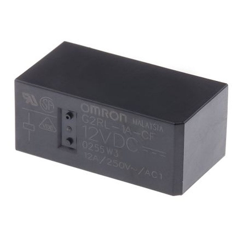 Omron PCB Power Relay, 12V dc Coil, 12A Switching Current, SPST