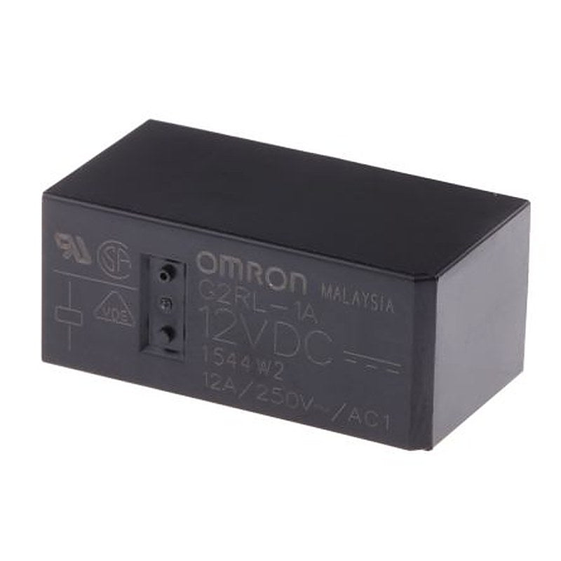 Omron PCB Power Relay, 12V dc Coil, 12A Switching Current, SPST