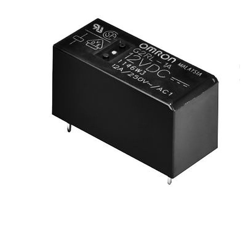 Omron PCB Non-Latching Relay, 12V dc Coil, 12A Switching Current, SPST