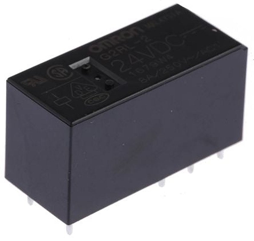 Omron Panel Power Relay, 24V dc Coil, 8A Switching Current, DPDT