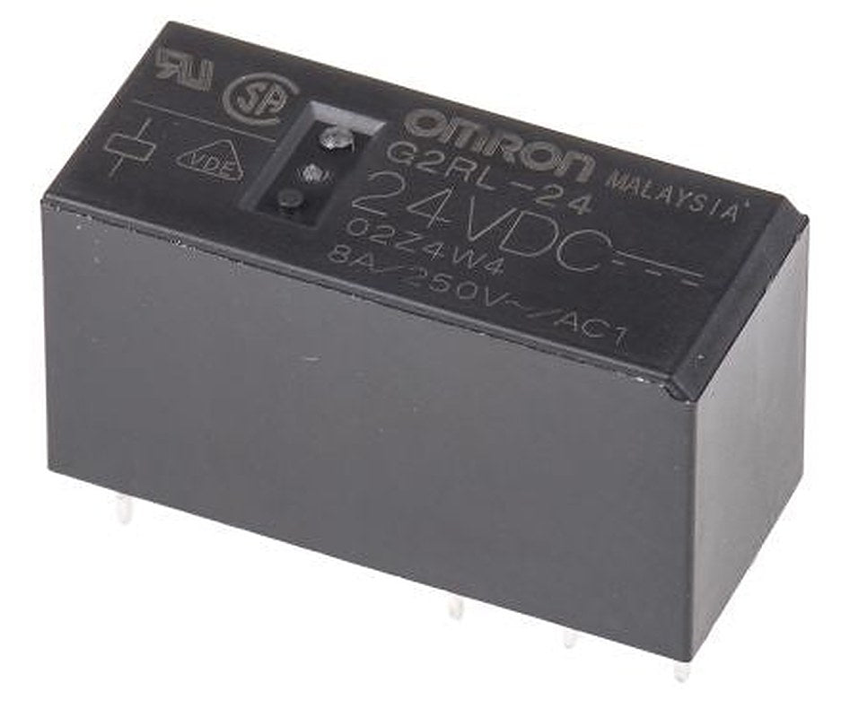 Omron PCB Power Relay, 24V dc Coil, 8A Switching Current, DPDT