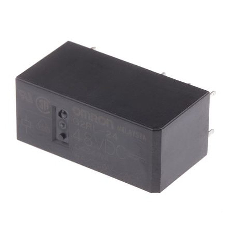 Omron PCB Power Relay, 48V dc Coil, 5A Switching Current, DPDT