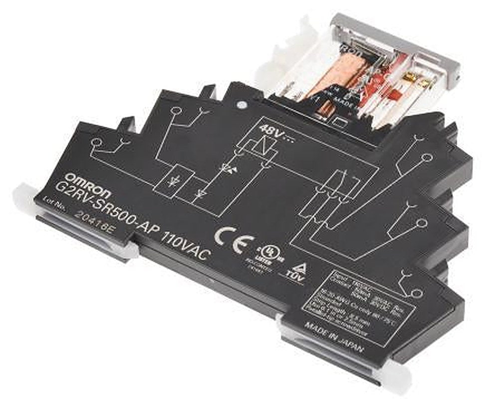 Omron G2RV Series Interface Relay, DIN Rail, 110V ac Coil, SPDT