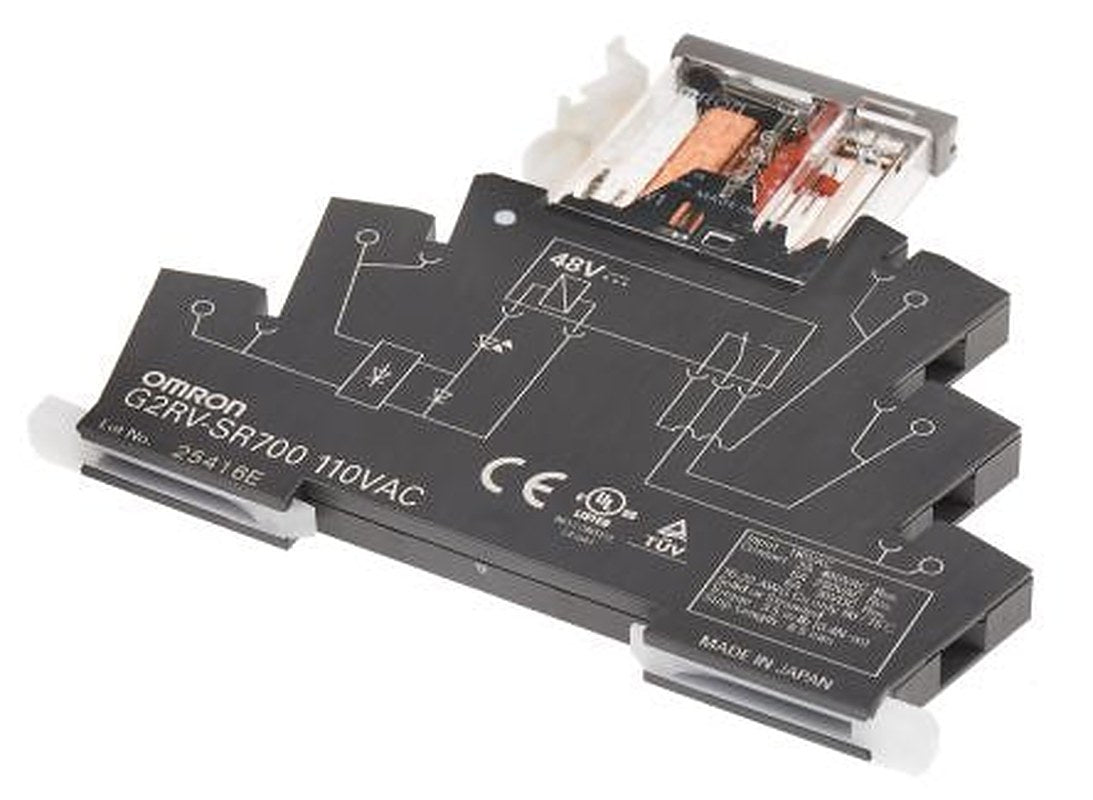 Omron DIN Rail Power Relay, 48V dc Coil, 6A, SPDT