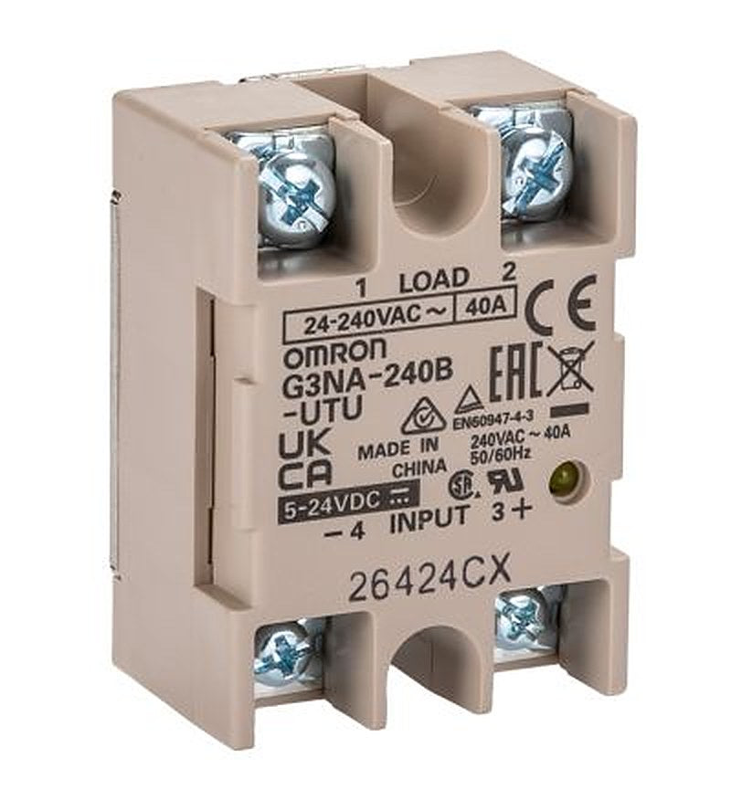 Omron G3NA Series Solid State Relay, 40 A Load, Surface Mount, 240 V ac Load, 24V ac Control