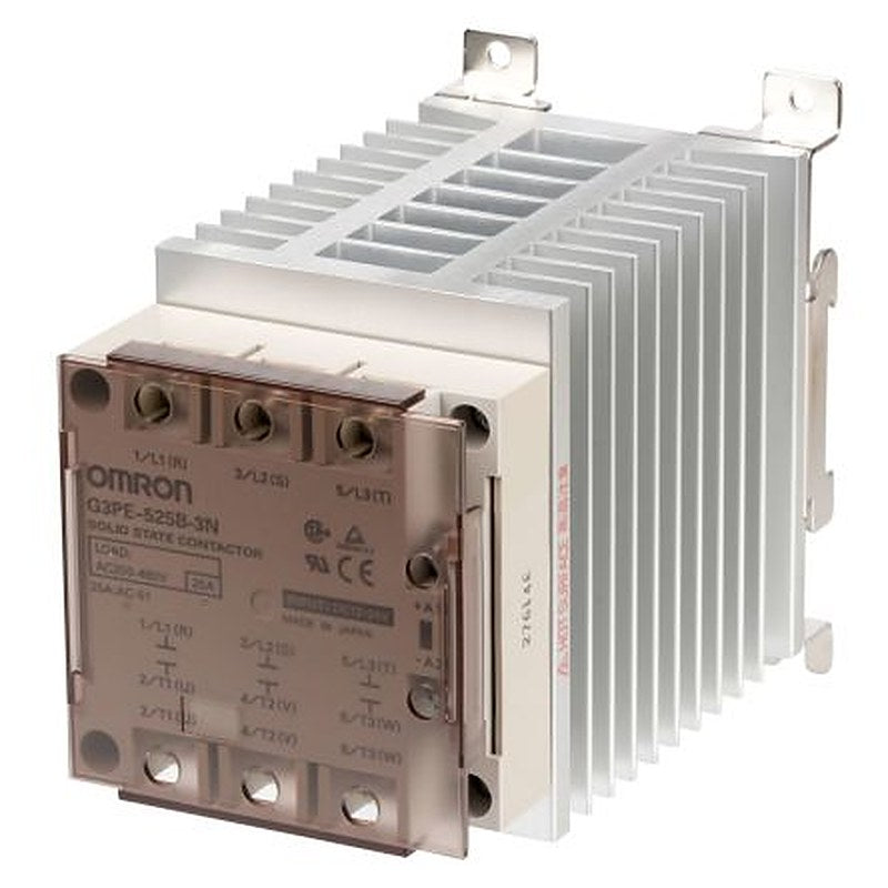 Omron G3PE Series Solid State Relay, 25 A Load, Screw, DIN Rail Mount, 264 V ac Load, 24V dc Control