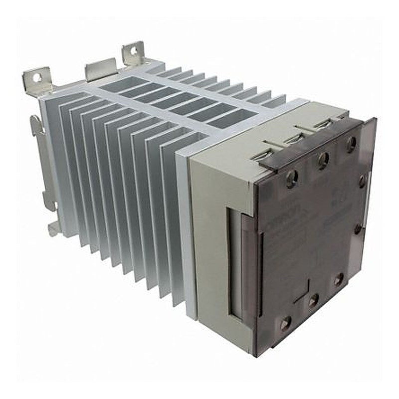 Omron G3PE Series Solid State Relay 3 Phase, 25 A Load, DIN Rail, Screw Mount, 480 V ac Load, 24V Control
