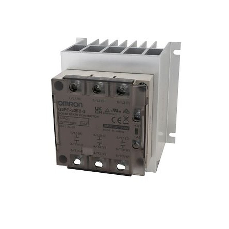 Omron G3PE Series Solid State Relay 3 Phase, 25 A Load, Screw Mount, 480 V ac Load, 24V Control