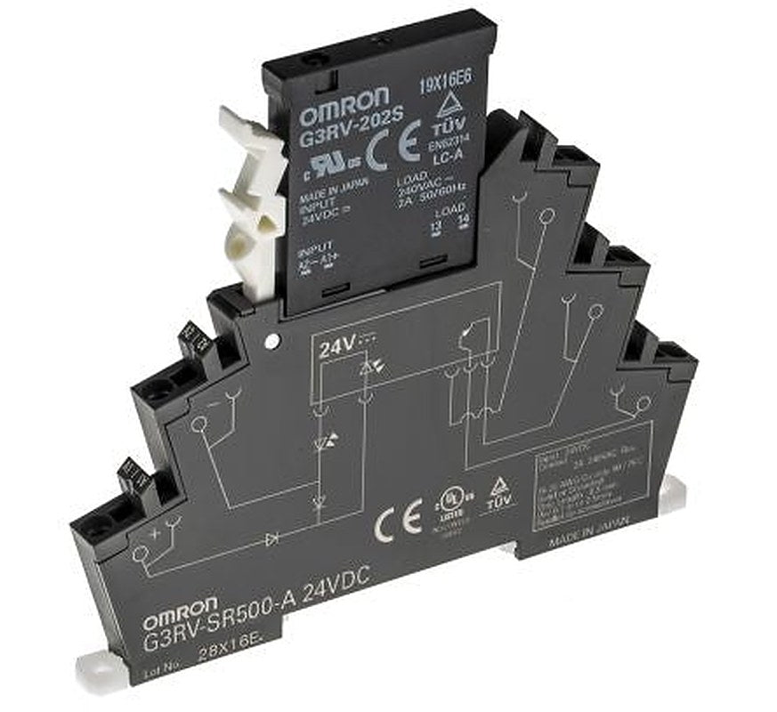 Omron G3RV-SR Solid State Interface Relay 18V dc, 30 V dc DIN Rail Push-in