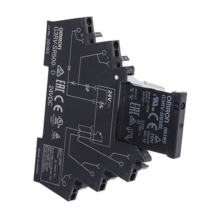 Omron G3RV-SR Solid State Interface Relay 18V dc, 30 V dc DIN Rail Push-in