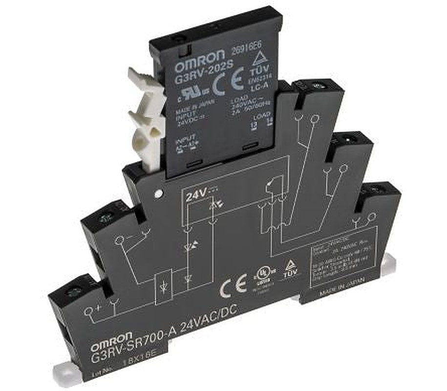 Omron G3RV-SR Solid State Interface Relay 18V dc, 30 V dc DIN Rail Screw