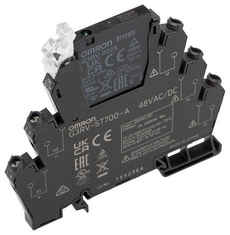 Omron G3RV-ST Solid State Interface Relay 264 V, Control:48V ac/dc DIN Rail Screw