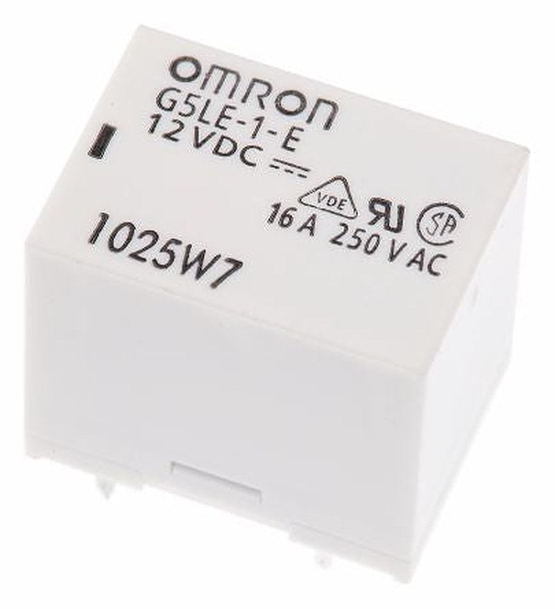 Omron PCB Power Relay, 12V dc Coil, 16A Switching Current, SPDT