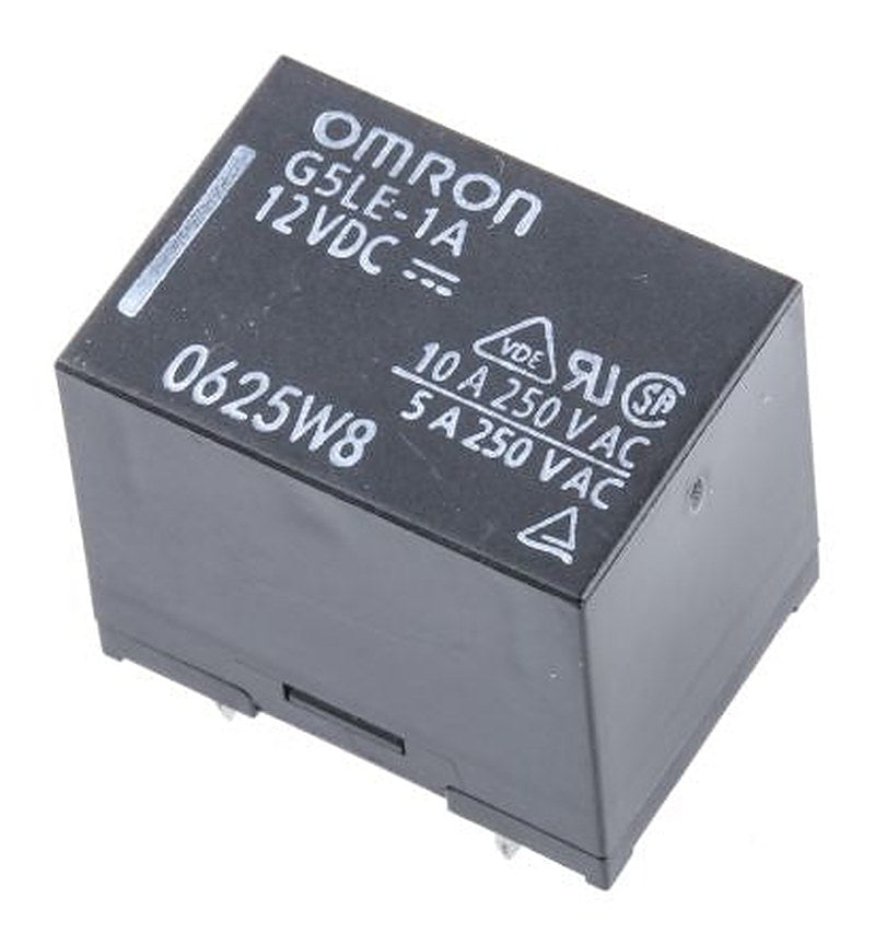 Omron PCB Power Relay, 12V dc Coil, 10A Switching Current, SPST