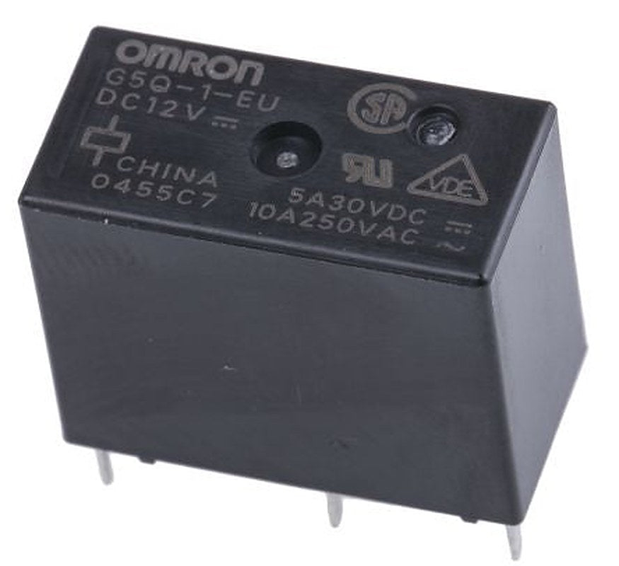 Omron Panel Power Relay, 12V dc Coil, 10A Switching Current, SPDT
