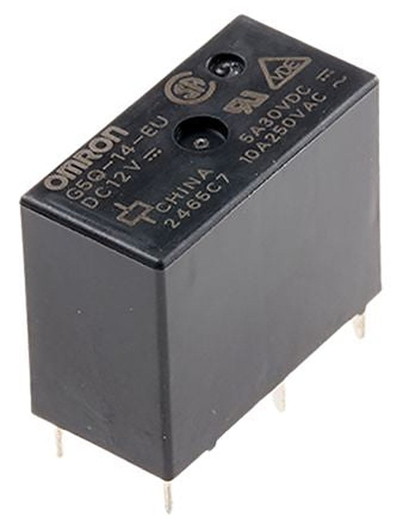 Omron PCB Power Relay, 12V dc Coil, 10A Switching Current, SPDT