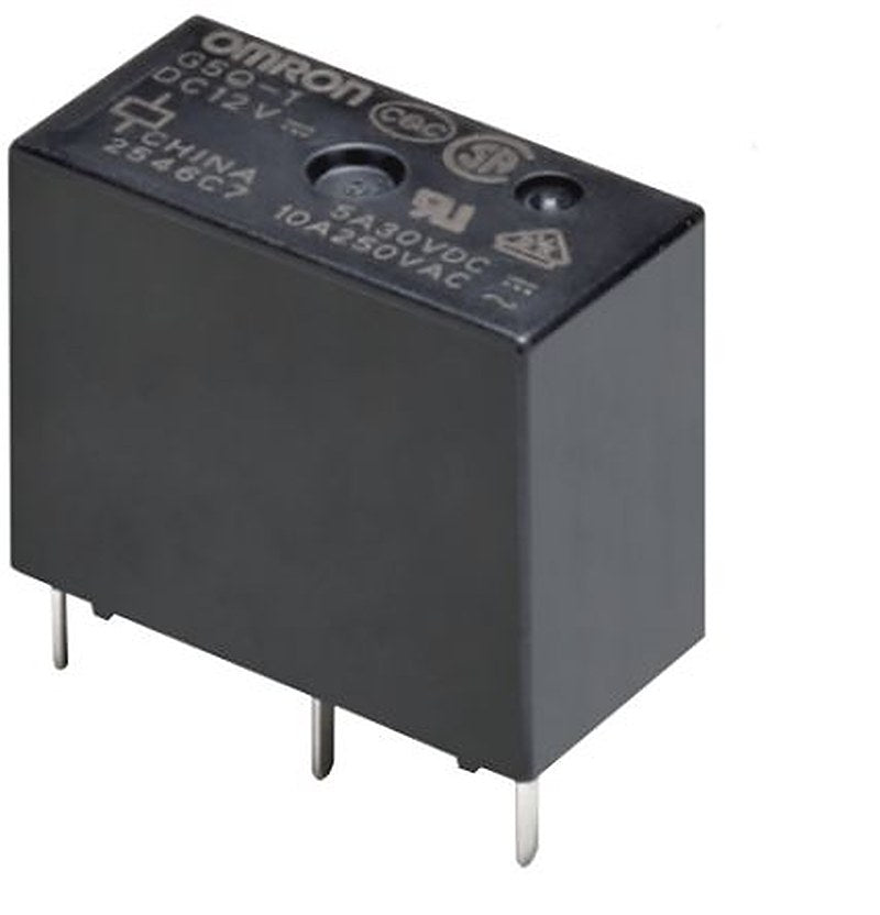 Omron PCB Non-Latching Relay, 12V dc Coil, 10A Switching Current, SPST