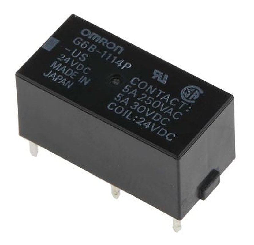 Omron PCB Power Relay, 24V dc Coil, 5A Switching Current, SPST