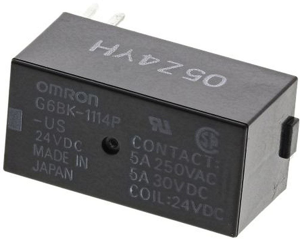Omron PCB Power Relay, 24V dc Coil, 5A Switching Current, SPST