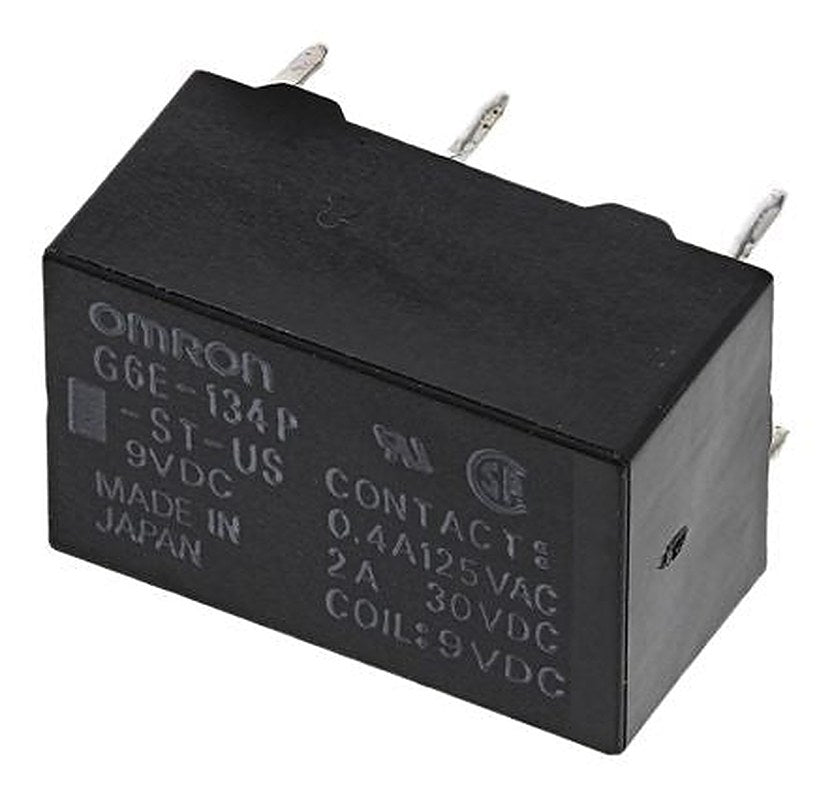 Omron PCB Power Relay, 9V dc Coil, 3A Switching Current, SPDT