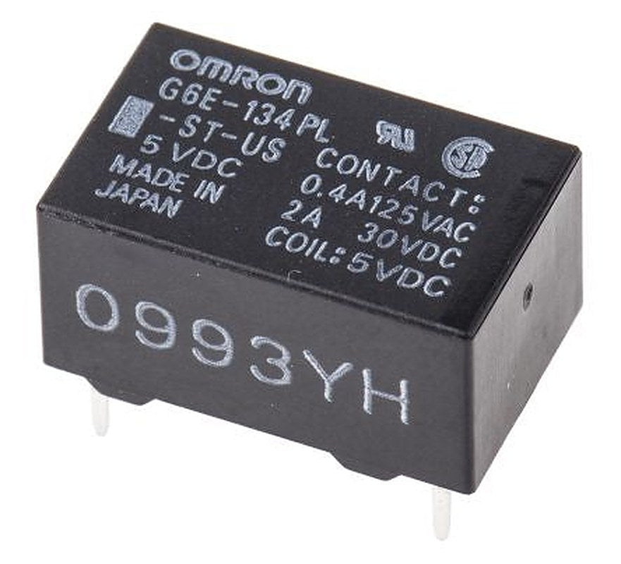Omron PCB Power Relay, 5V dc Coil, 3A Switching Current, SPDT