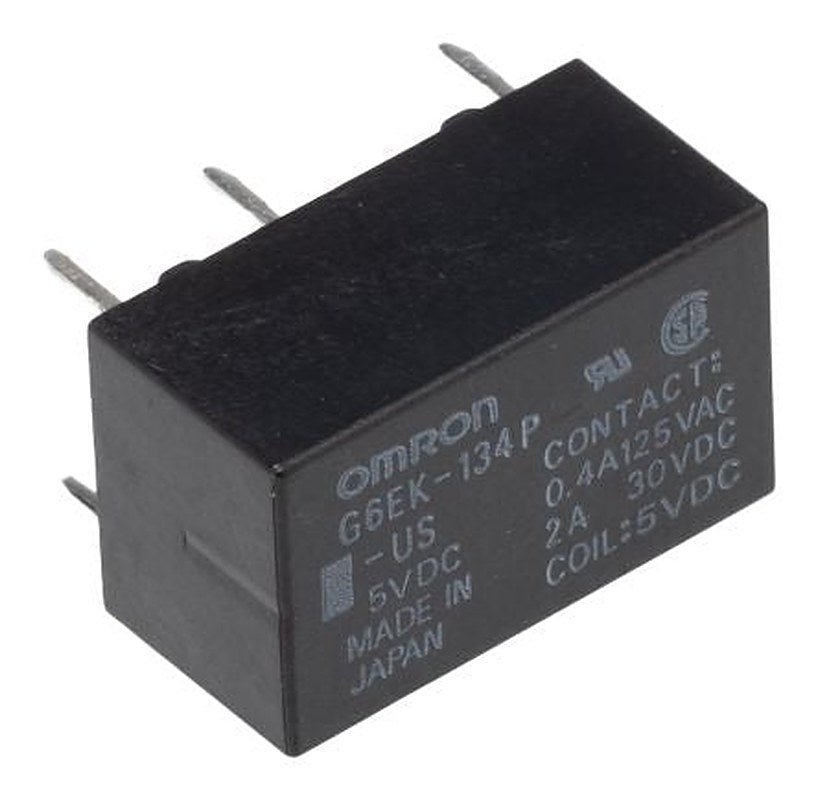 Omron PCB Signal Relay, 5V dc Coil, 3A, SPDT