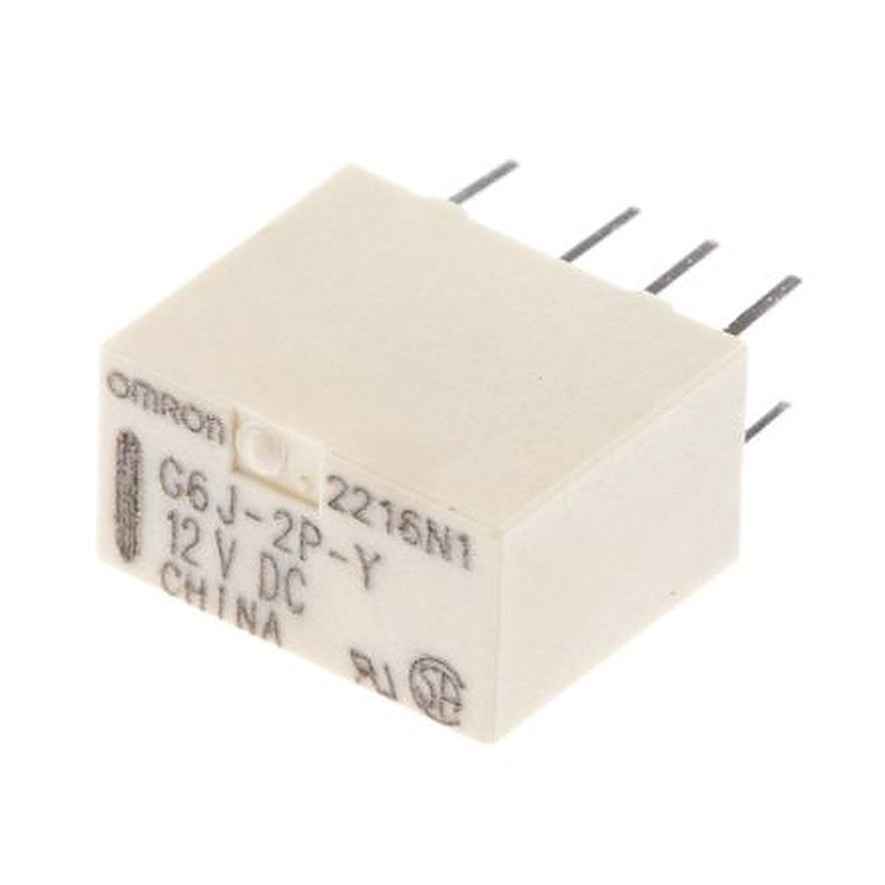 Omron PCB Signal Relay, 12V dc Coil, 1A, DPDT