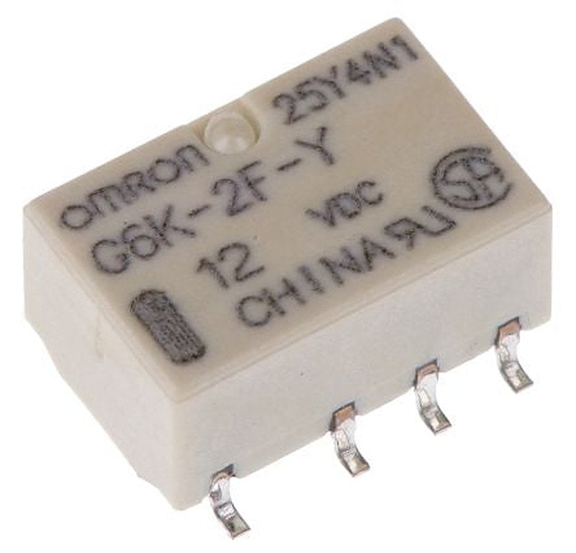 Omron Surface Signal Relay, 12V dc Coil, 1A, DPDT