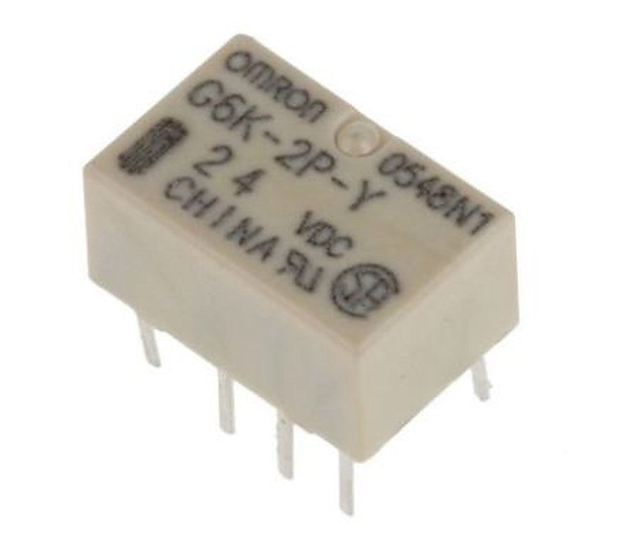 Omron PCB Signal Relay, 24V dc Coil, 1A, DPDT