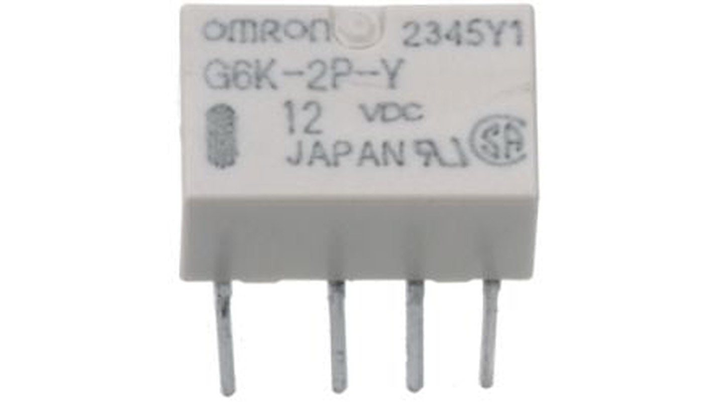 Omron Surface Signal Relay, 24V dc Coil, 4.6A, DPDT