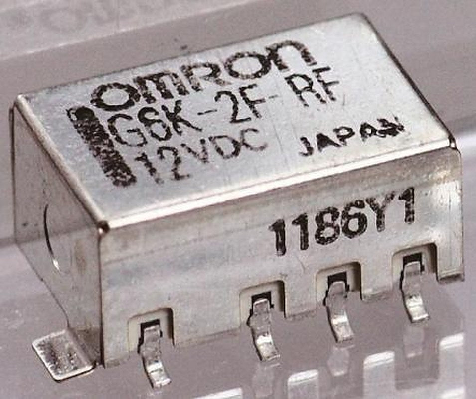 Omron Surface High Frequency Relay, 5V dc Coil, 1 GHz Max. Coil Freq., DPDT