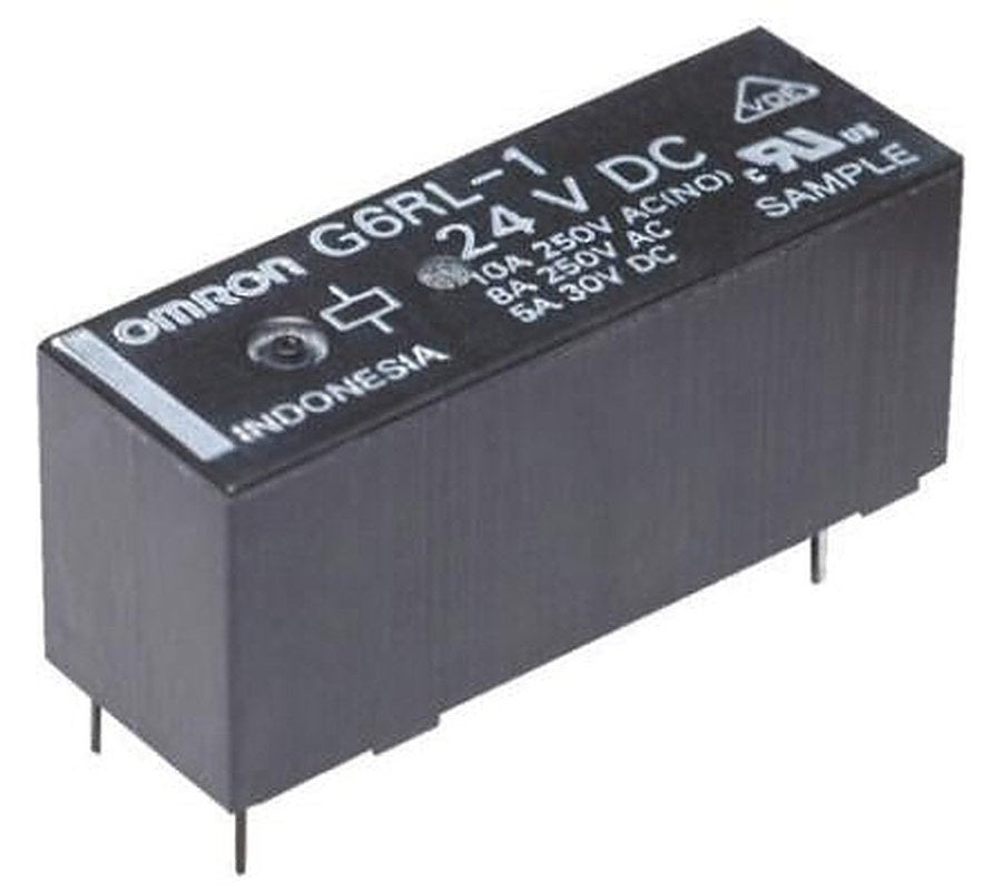 Omron PCB Power Relay, 24V dc Coil, 10A Switching Current, SPDT