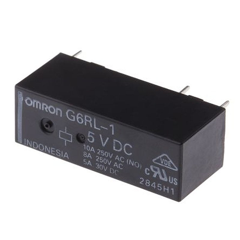 Omron PCB Power Relay, 5V dc Coil, 10A Switching Current, SPDT