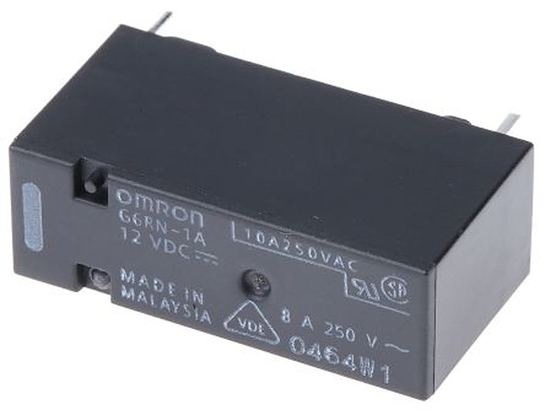 Omron PCB Power Relay, 12V dc Coil, 8A Switching Current, SPST