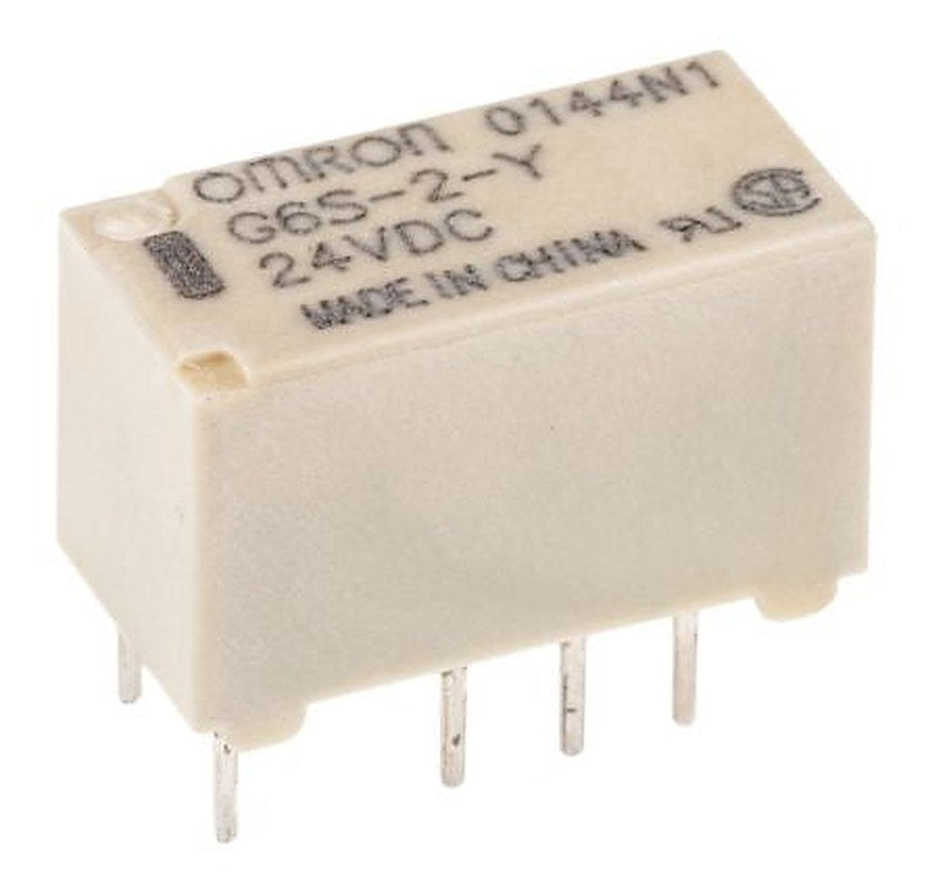 Omron PCB Signal Relay, 24V dc Coil, 2A, DPDT